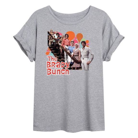 The Brady Bunch TV Show - Family Photo - Juniors Ideal Flowy Muscle T-Shirt
