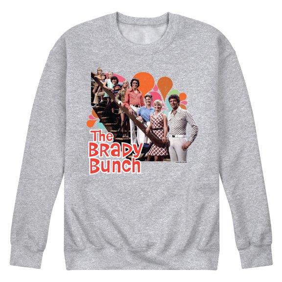 The Brady Bunch TV Show - Family Photo - Men's Crew Neck Fleece Pullover