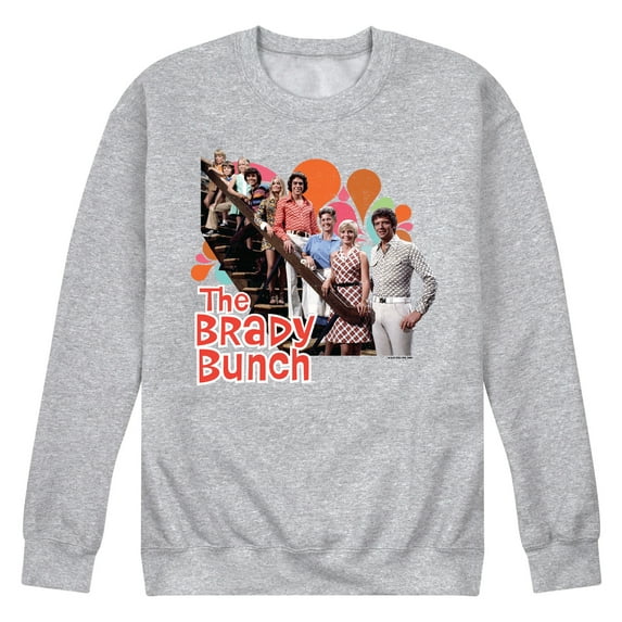 The Brady Bunch TV Show - Family Photo - Men's Crew Neck Fleece Pullover