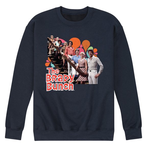 The Brady Bunch TV Show - Family Photo - Men's Crew Neck Fleece Pullover