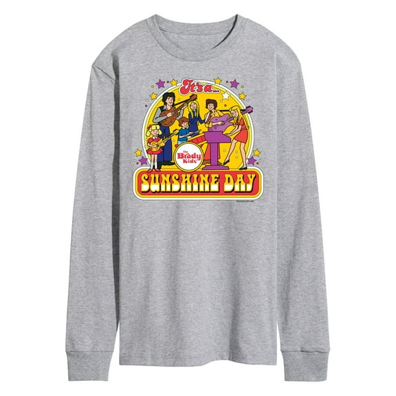 The Brady Bunch - The Brady Kids - Sunshine Day - Vintage Cartoon Band - Men's Long Sleeve T-Shirt