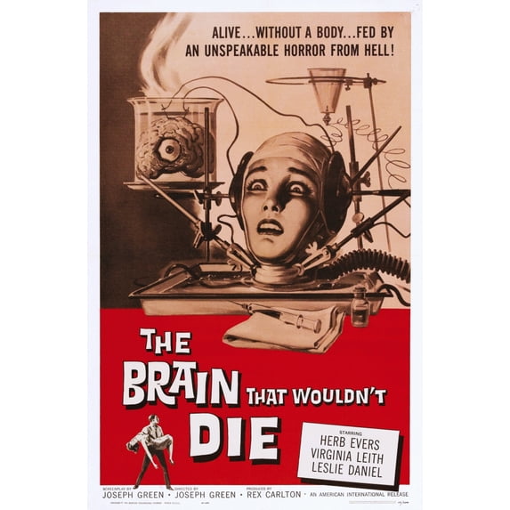 The Brain That Wouldn'T Die Us Poster Art Virginia Leith 1962 Movie Poster Masterprint (11 x 17)