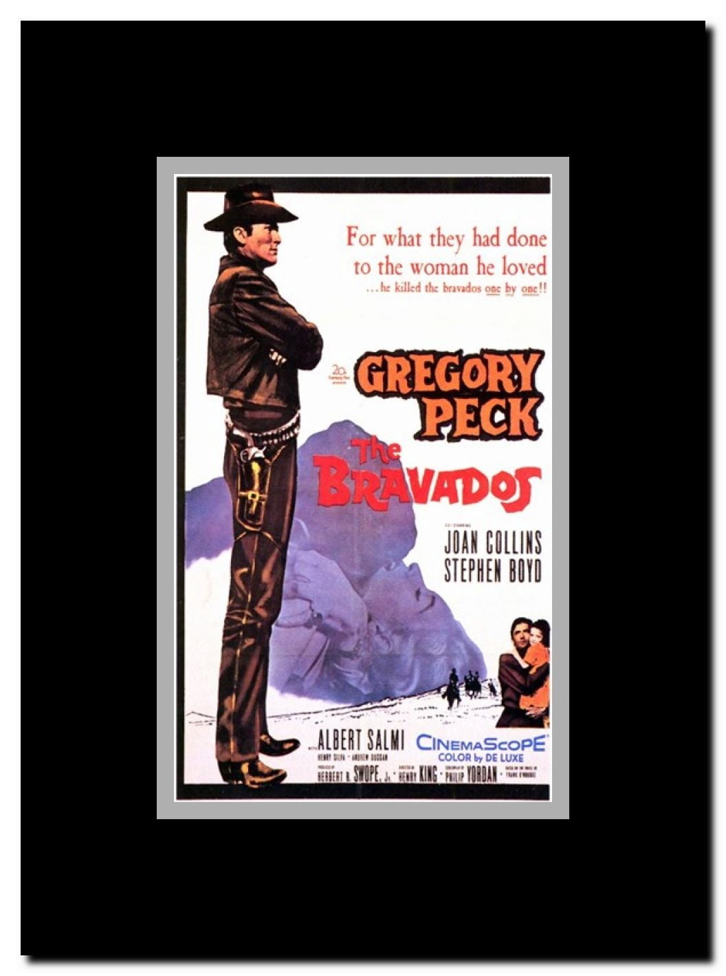 The Bravados Framed Movie Poster