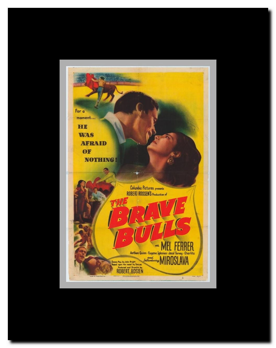 The Brave Bulls Framed Movie Poster