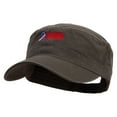 thumbnail image 1 of The Brave Veteran Embroidered Garment Washed Adjustable Army Cap - Dk Olive Green OSFM, 1 of 5