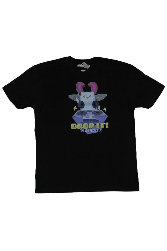 The Bravest Warriors Mens T-Shirt - Drop It! Catbug Working The Turntable Image (X-Large)