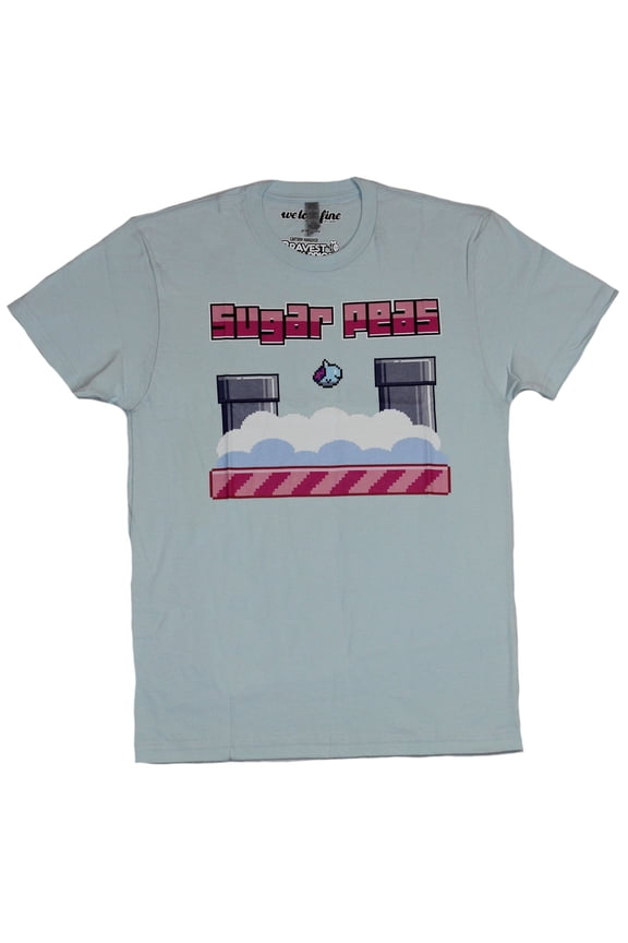 The Bravest Warriors Mens T-Shirt - Sugar Peas Flappy Style Catbug Game Screen (Small)
