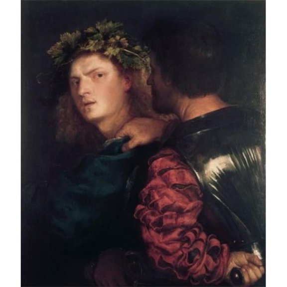 The Bravo 1511-17 Titian Ca1485-1576 Italian Oil on Canvas Kunsthistorisches Museum Vienna Austria Print - 18 x 24 in.