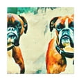 thumbnail image 1 of "The Brawny Boxer" - Canvas, 1 of 25