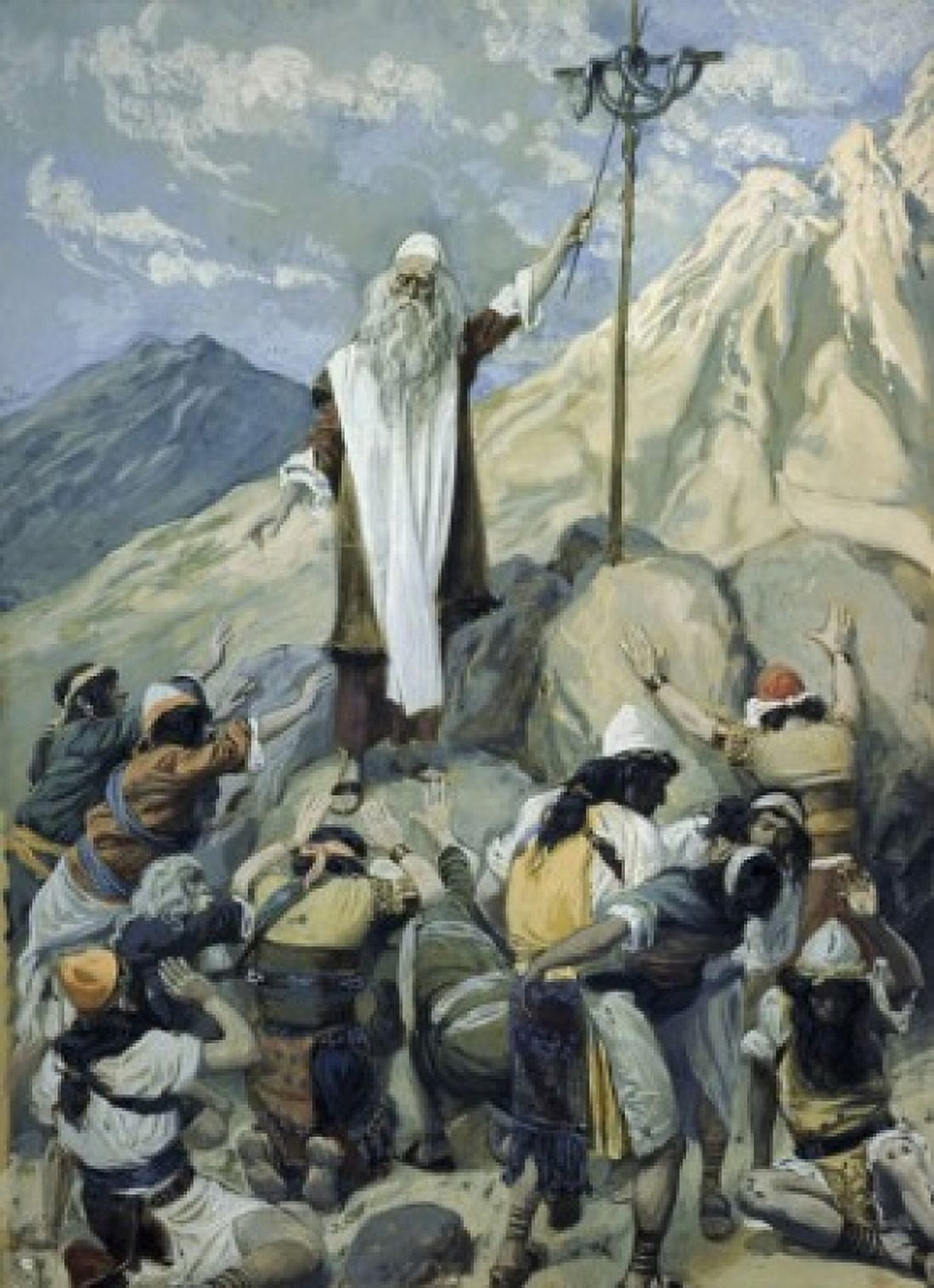 The Brazen Serpent James J Tissot (1836-1902French) Jewish Museum New York Canvas Art - James Tissot (24 x 36)