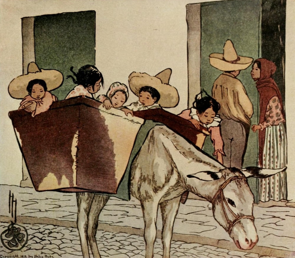 The Breadmans Donkey Canvas Art - Helen Hyde (24 x 36)
