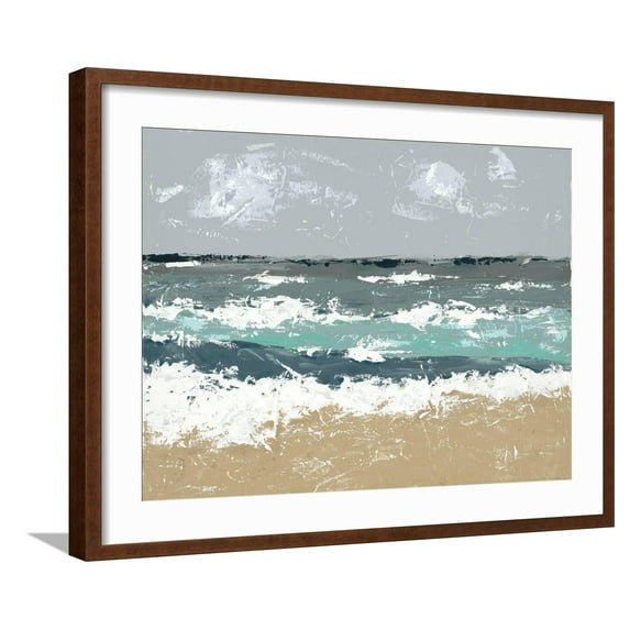 Art.com The Breakers II Art Print by Jade Reynolds, Brown Frame Wall Art, 29" x 23"