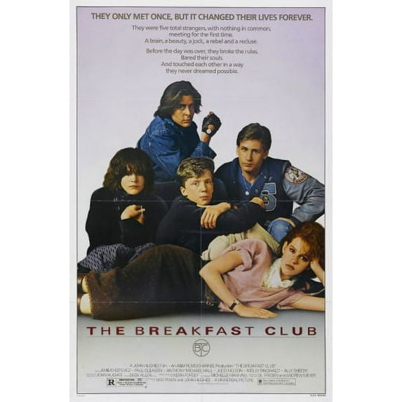 The Breakfast Club Movie Poster Reprint 27inx40in for any room 27x40 Square Adults Best Posters
