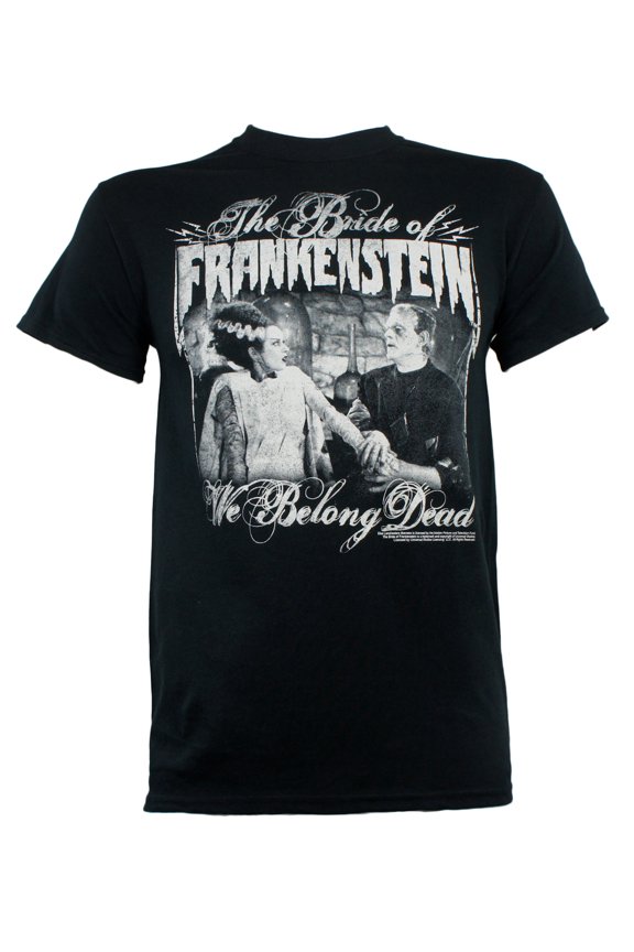 The Bride Of Frankenstein Mens We Belong Dead T-Shirt M