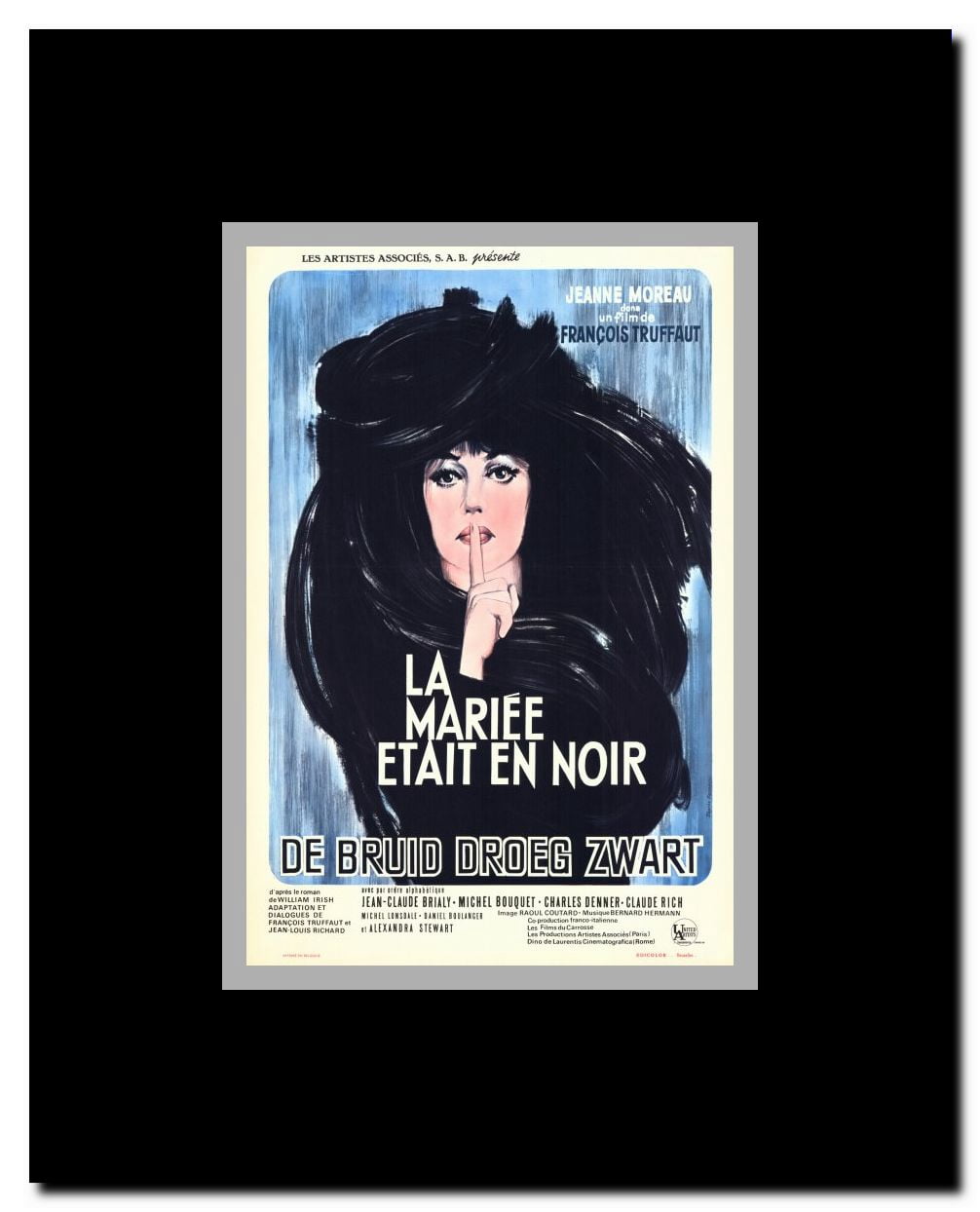 The Bride Wore Black Framed Movie Poster