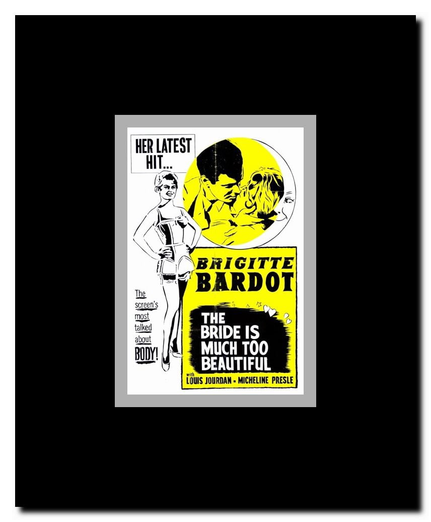 The Bride is Much Too Beautiful Framed Movie Poster