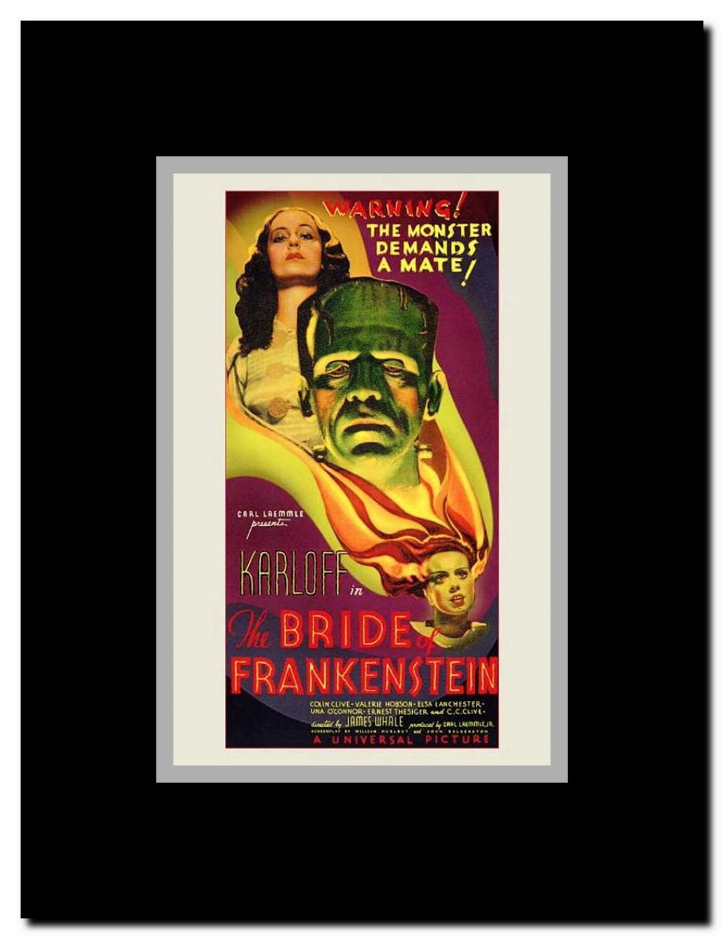 The Bride of Frankenstein Framed Movie Poster