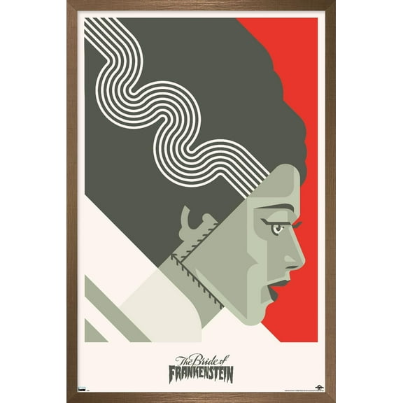 The Bride of Frankenstein - Graphic Wall Poster, 14.725" x 22.375" Framed