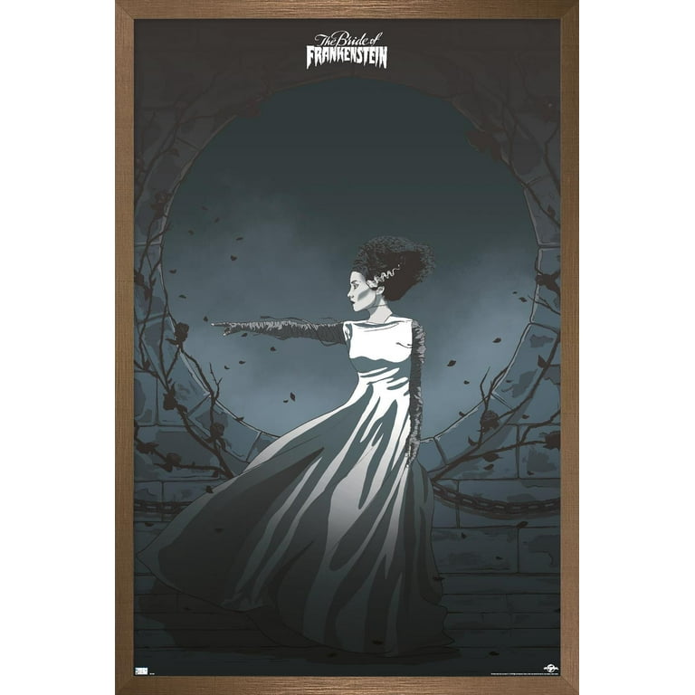 The Bride of Frankenstein - Illustration Wall Poster, 14.725