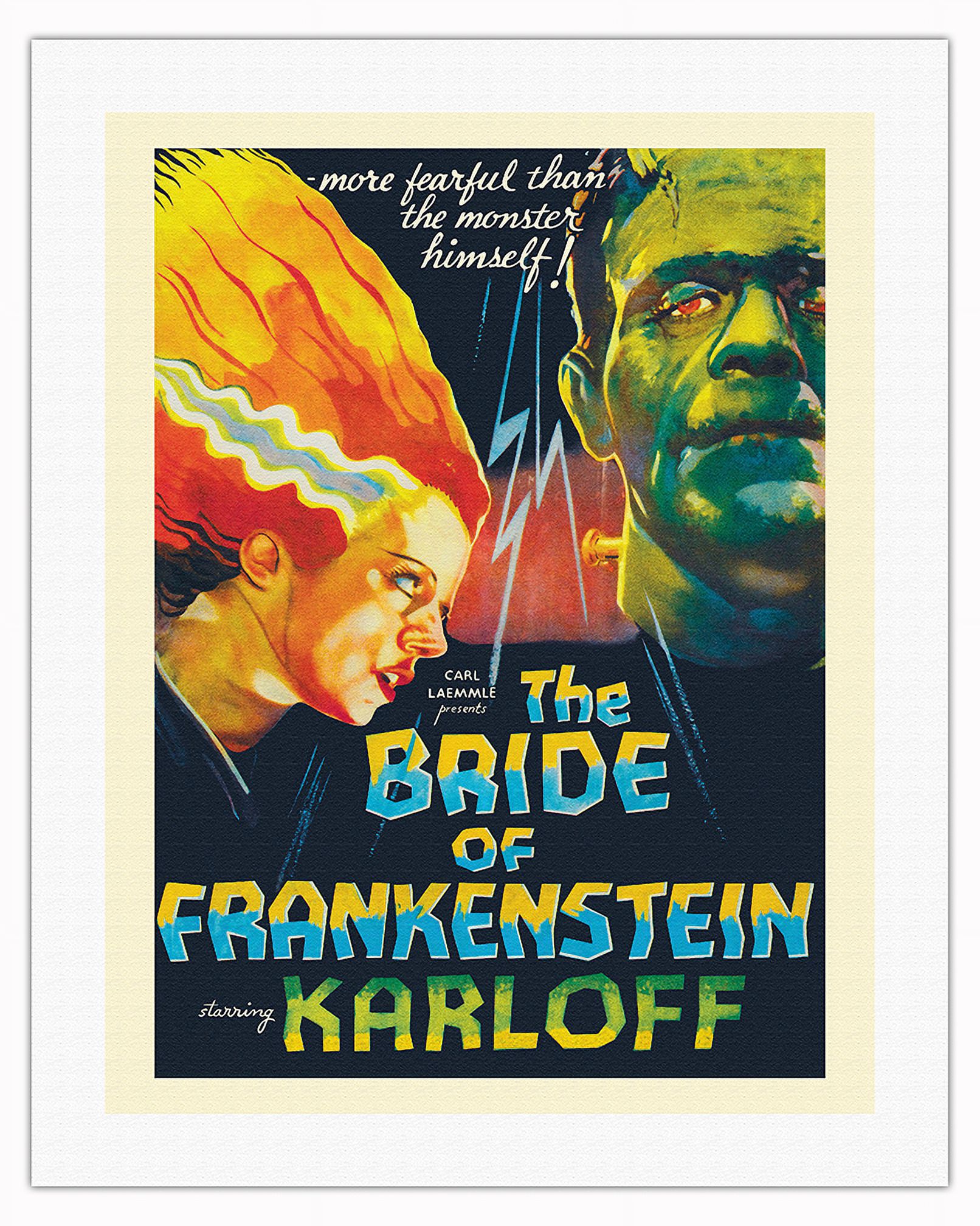 The Bride of Frankenstein - Starring Boris Karloff & Elsa Lanchester ...