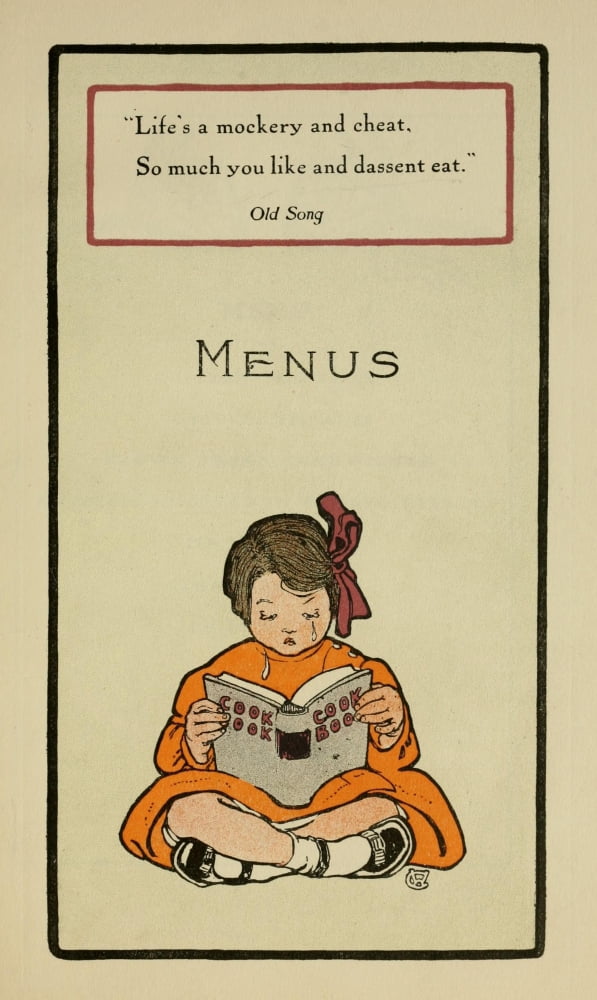 The Brides Cookbook 1908 Cover Canvas Art -  (24 x 36)