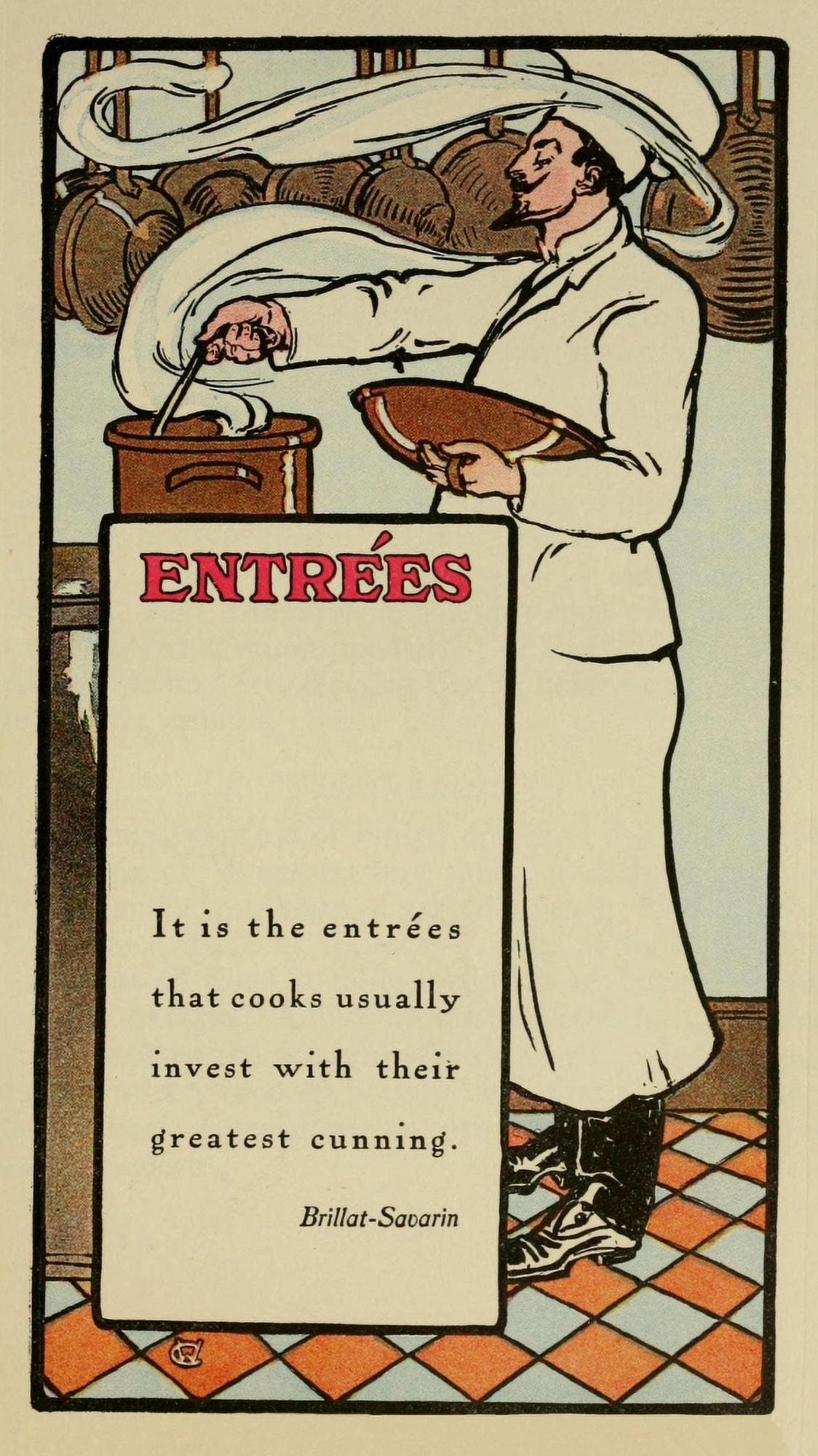 The Brides Cookbook 1908 Entrees Canvas Art - (24 x 36)