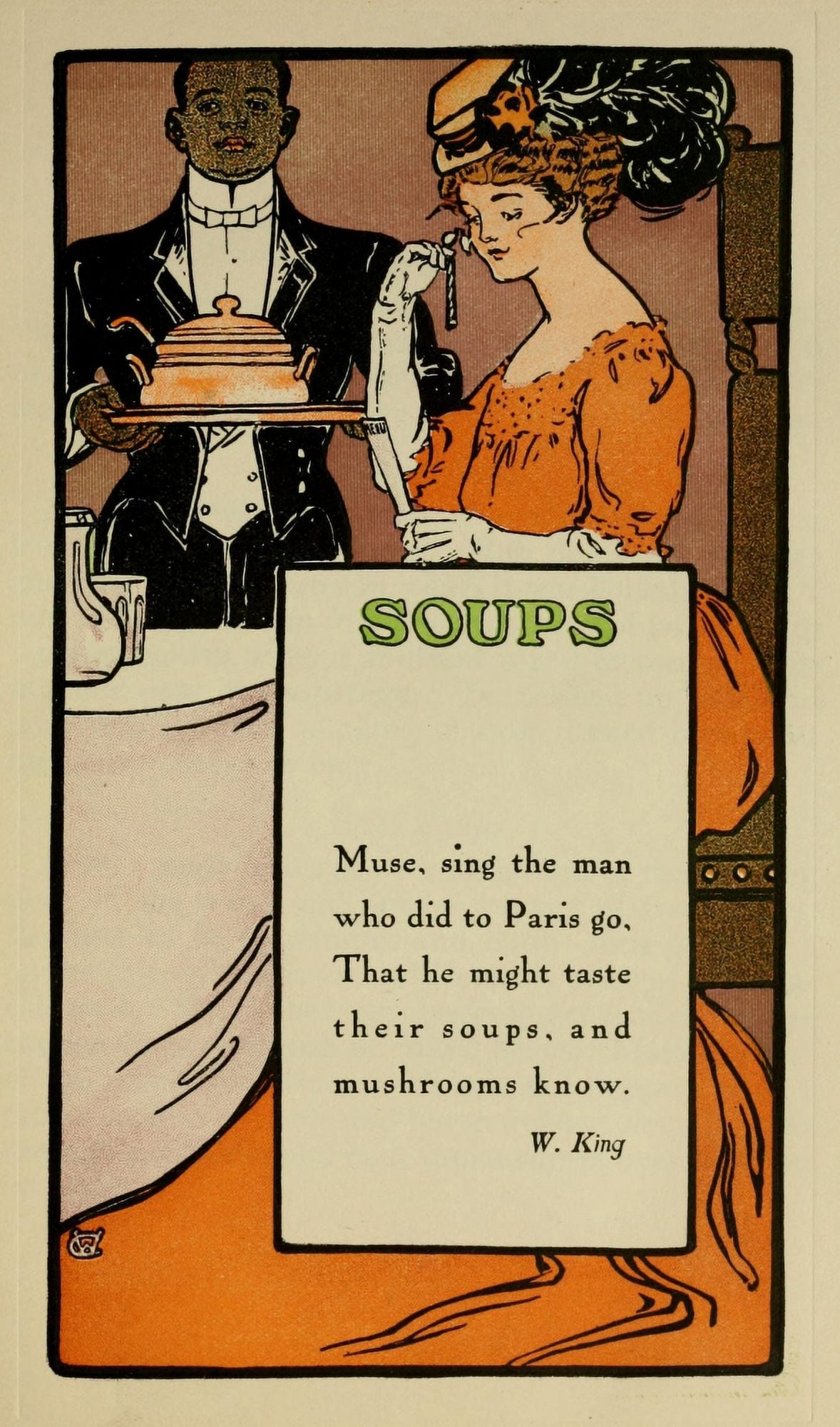 The Brides Cookbook 1908 Soups Canvas Art - (24 x 36)