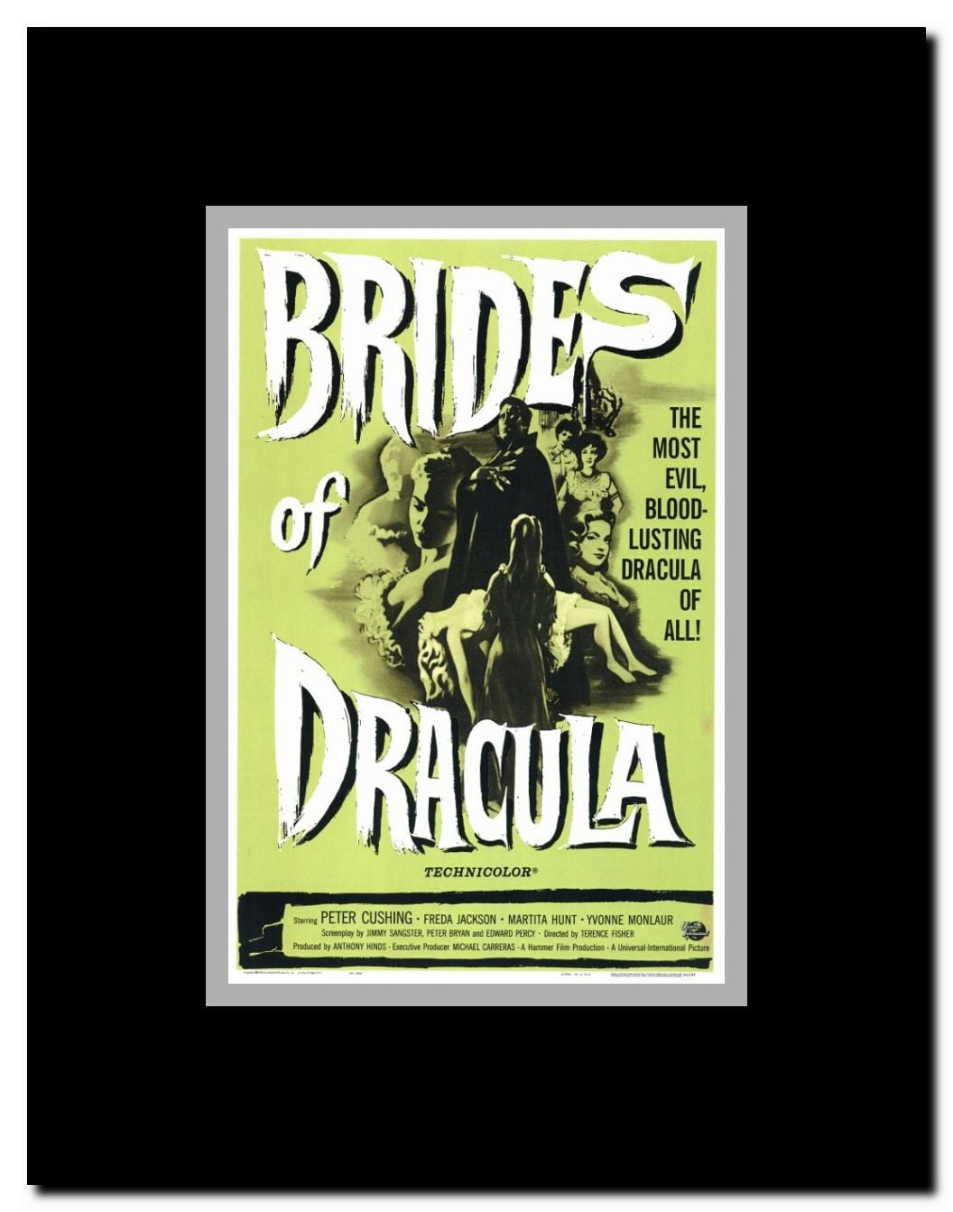 The Brides of Dracula Framed Movie Poster