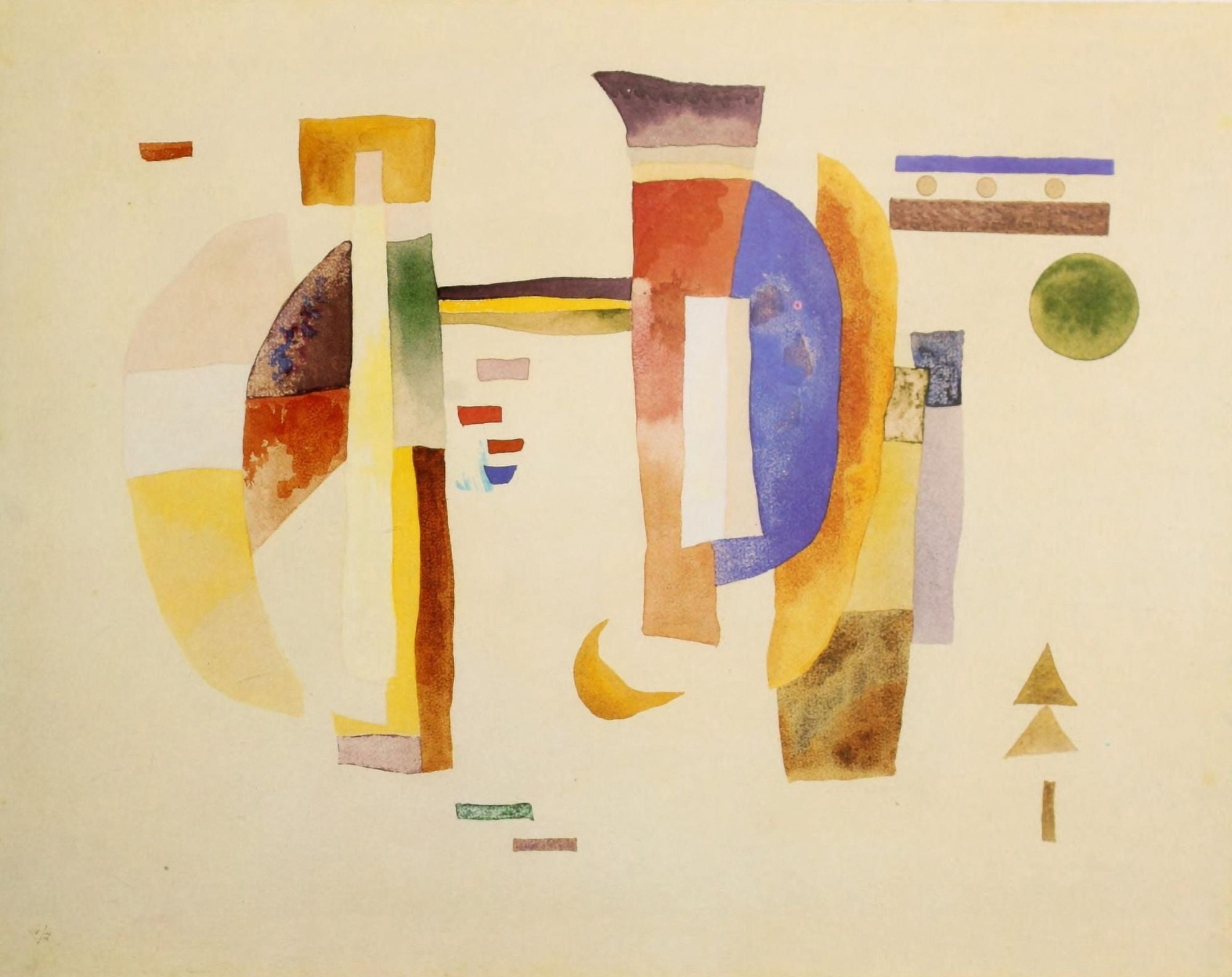 The Bridge 1932 Canvas Art - Wassily Kandinsky (18 x 24)