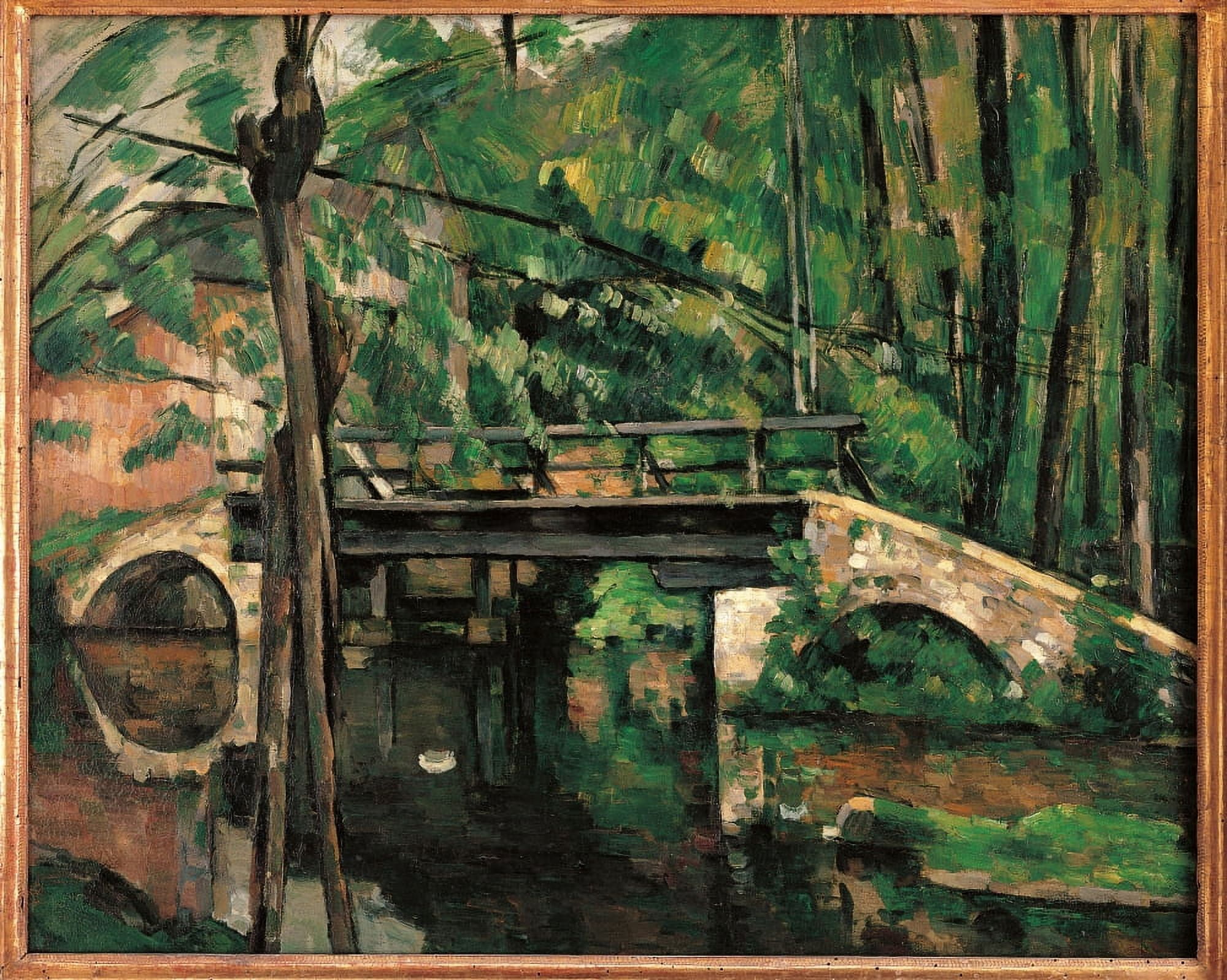 The Bridge At Maincy Canvas Art - (24 x 18)