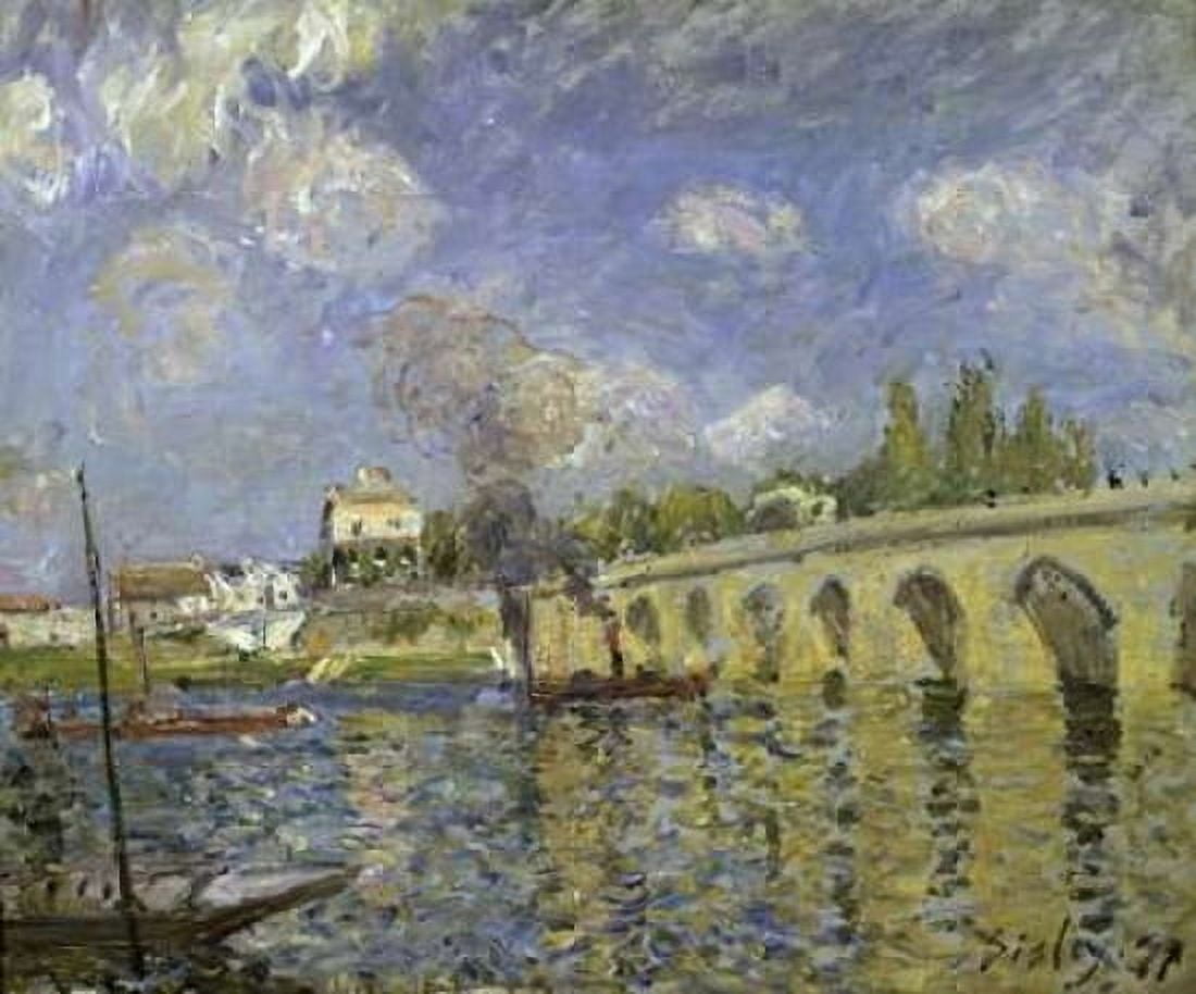 The Bridge Canvas Art - Alfred Sisley (20 x 24)