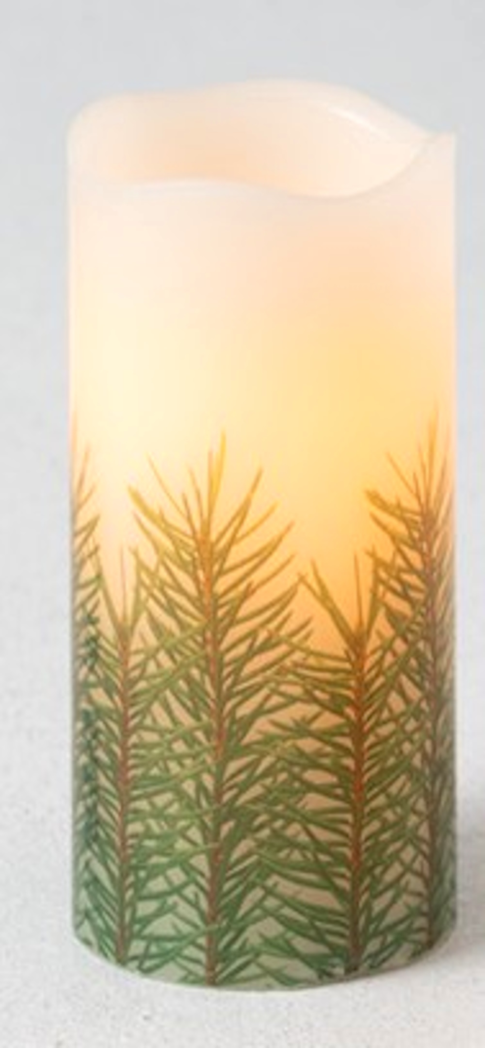 The Bridge Collection 5" Pine Needle Flameless Pillar Candle Pine