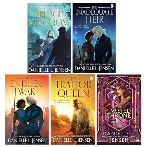 The Bridge Kingdom Series By Danielle L. Jensen 5 Books Collection Set (The Bridge Kingdom, The Traitor Queen, The Inadequate Heir, The Endless War and The Twisted Throne)