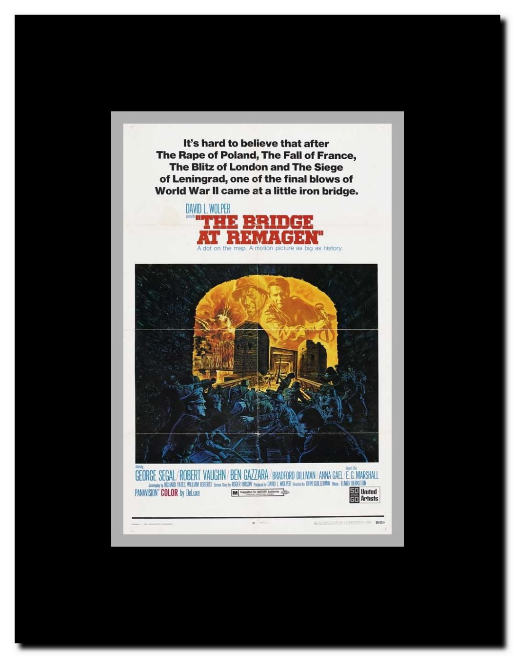 The Bridge at Remagen Framed Movie Poster