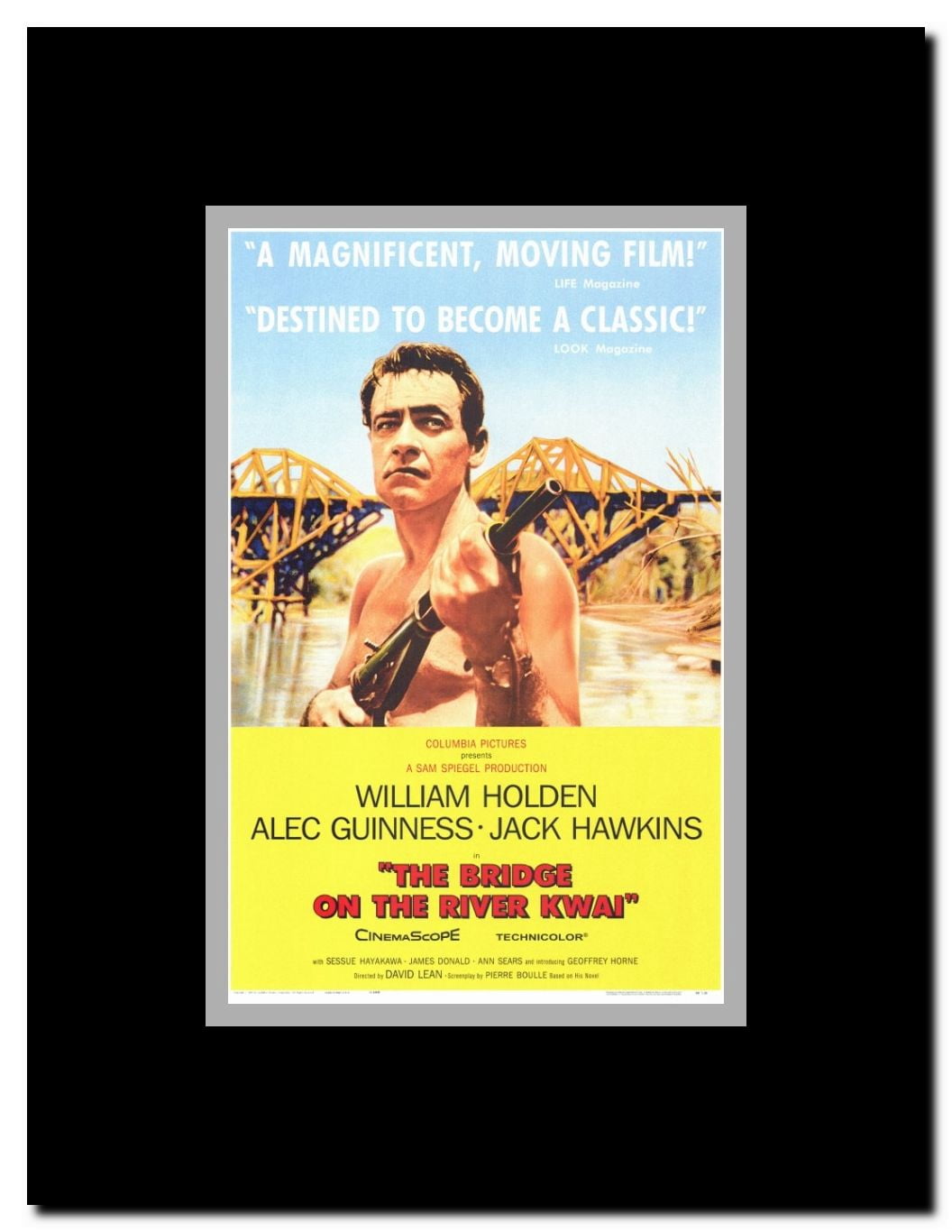The Bridge on the River Kwai Framed Movie Poster