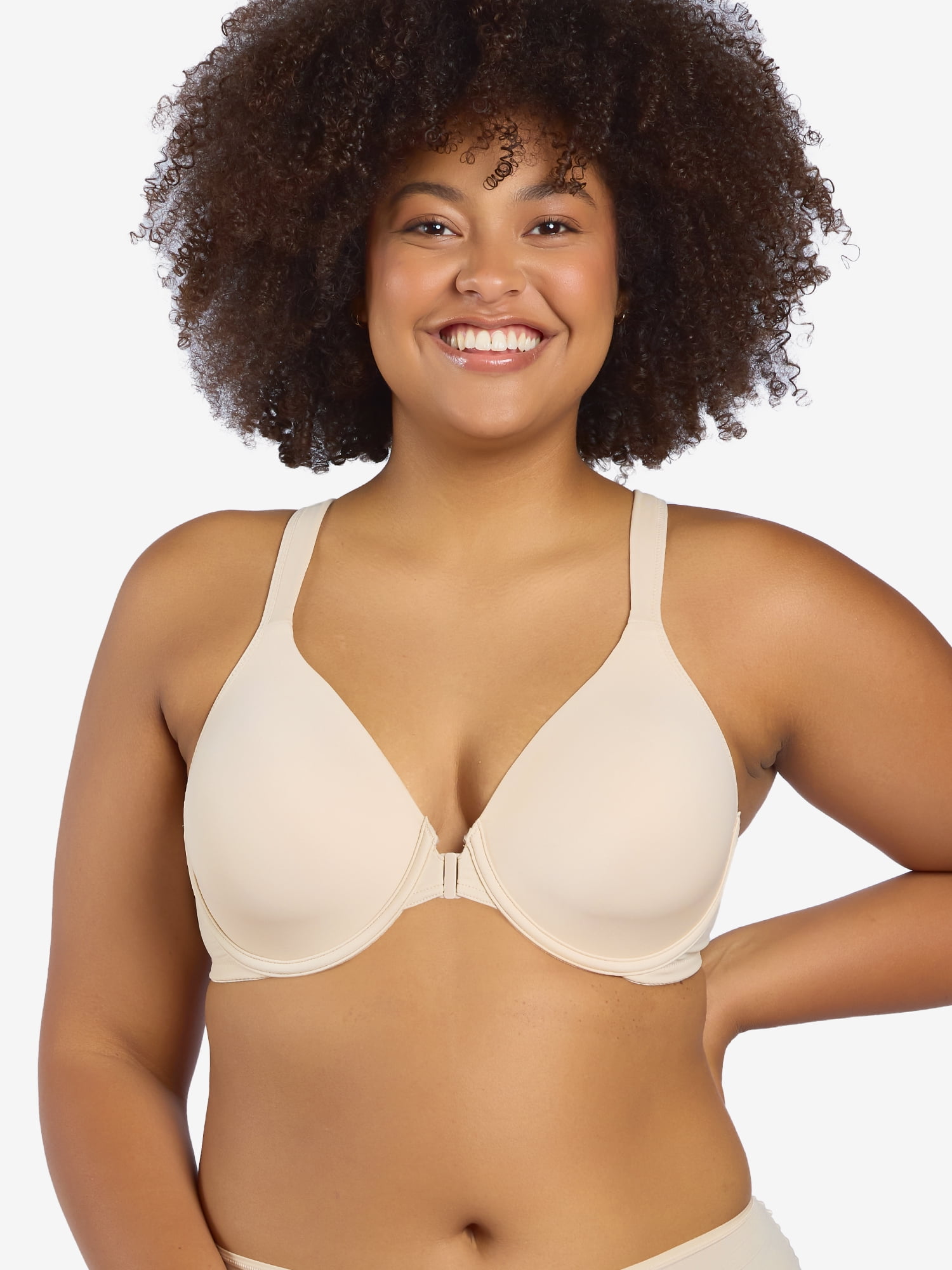 Leading Lady, The Brigitte Racerback, Underwire Tshirt Bra, Lightly Padded, Front Close, Lift and Smoothing, Adjustable Padded Straps (Women's & Women's Plus)