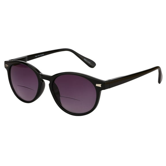 "The Brilliance" Best Bifocal Sunglasses - Round, Full Frame Reading Sunglasses