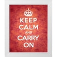 thumbnail image 1 of The British Ministry of Information 26x32 White Modern Wood Framed Museum Art Print Titled - Keep Calm and Carry On - Vintage Red, 1 of 4