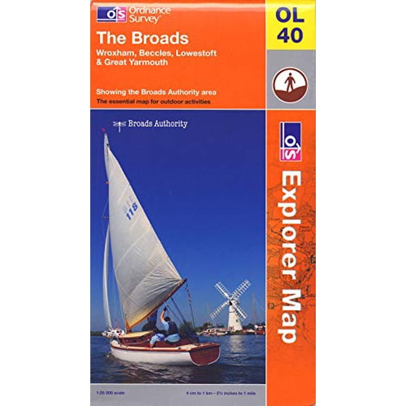Pre-Owned The Broads (OS Explorer Map) (Paperback) 9780319240861