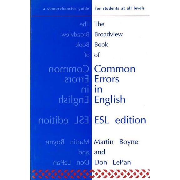 The Broadview Book of Common Errors in English - ESL Edition, (Paperback)