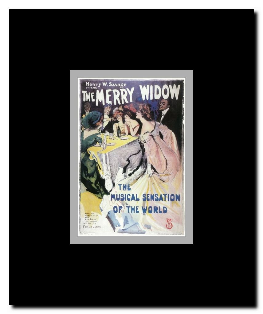 The (Broadway) Merry Widow Framed Movie Poster