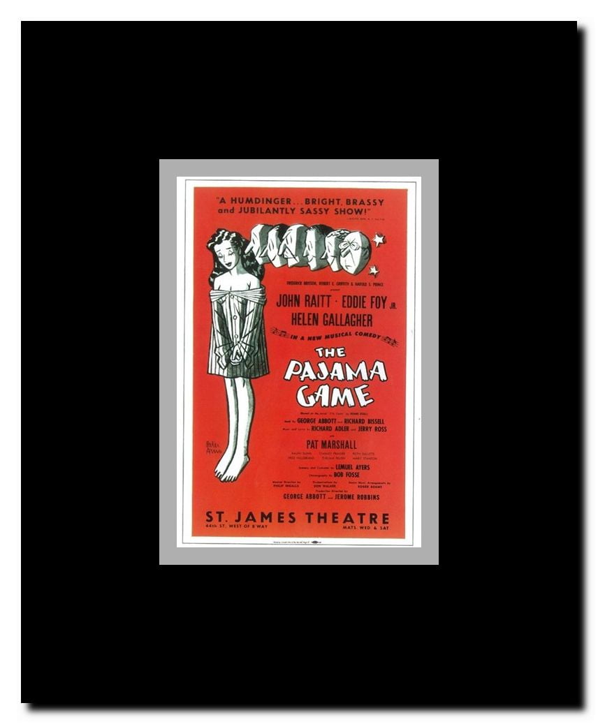 The (Broadway) Pajama Game Framed Movie Poster