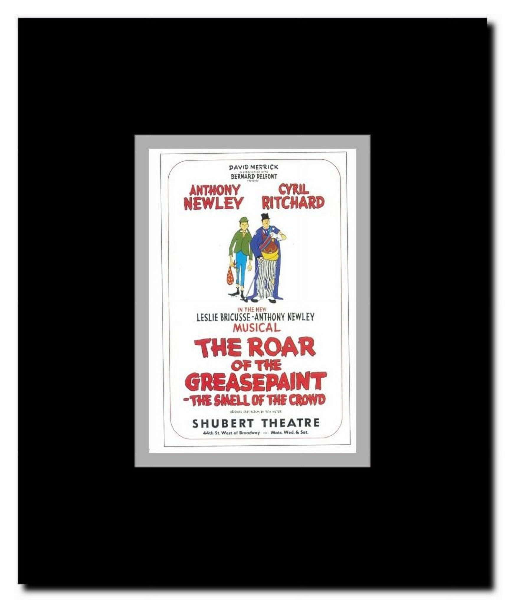 The (Broadway) Roar Of The Greasepaint Smell Of The Crowd Framed Movie Poster