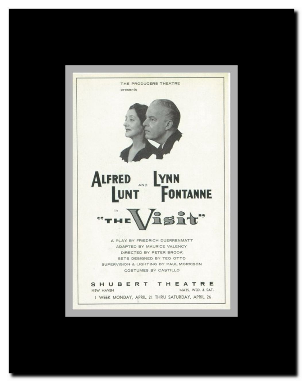 The (Broadway) Visit Framed Movie Poster