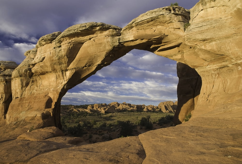 The Broken Arch Arches National Park Utah Usa Canvas Art - Philippe Widling Design Pics (19 x 12)
