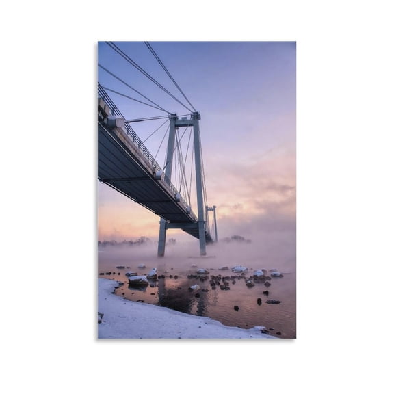 The Broken Bridge Print Photo Art Painting Canvas Poster Home Decorative Bedroom Modern Decor Posters Gifts 20x30inch(50x75cm)