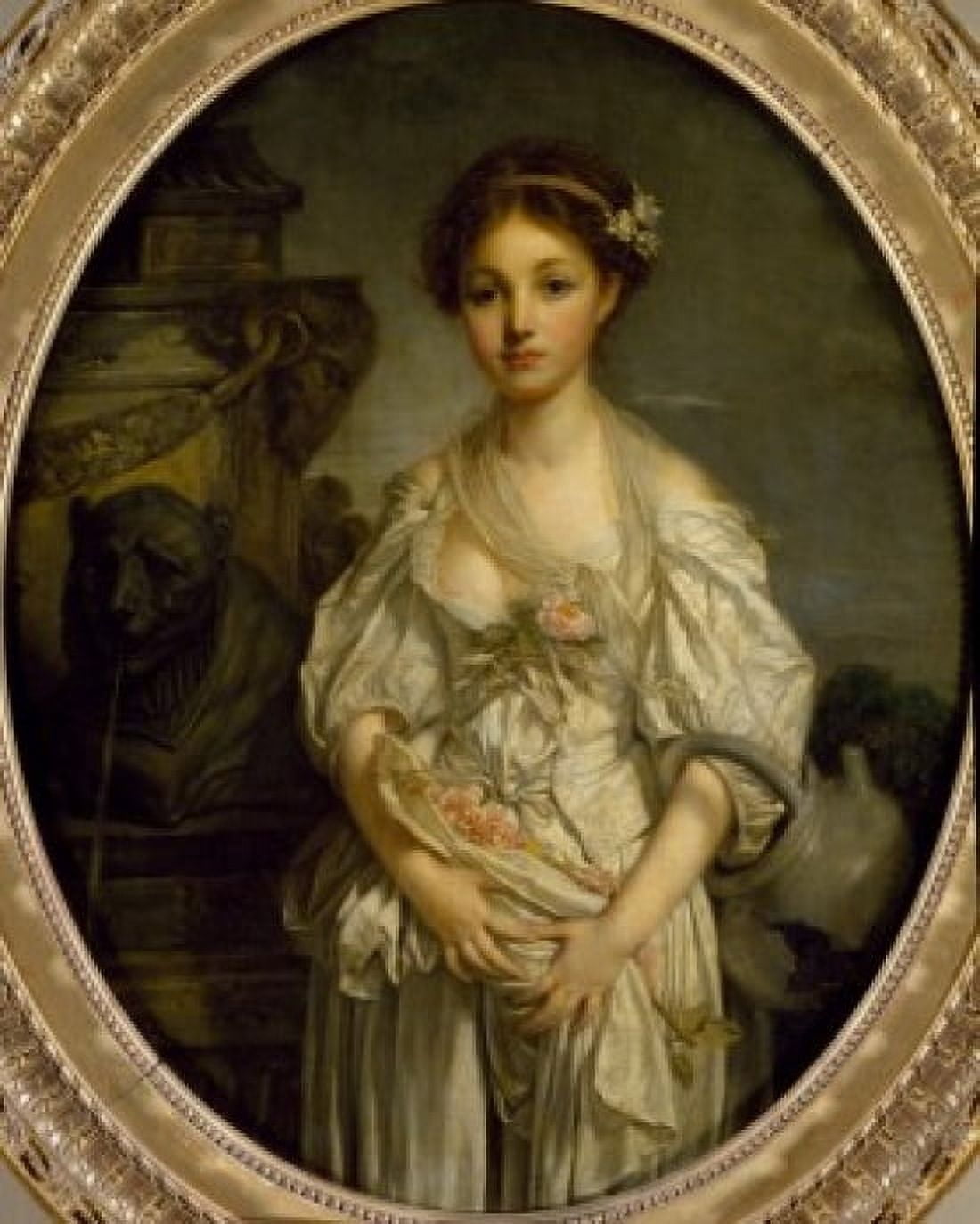 The Broken Jug by Jean Baptiste Greuze (1725-1805) France Paris Musee du Louvre Canvas Art - Jean Baptiste Greuze (18 x 24)