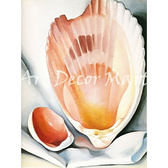 The Broken Shell-O'Keeffe - CANVAS OR FINE PRINT WALL ART