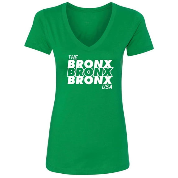 The Bronx USA Womens V-Neck Tee