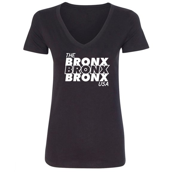 The Bronx USA Womens V-Neck Tee